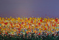 Floral Cityscape - Acrylic on canvas. 915mm x 610mm - 2025