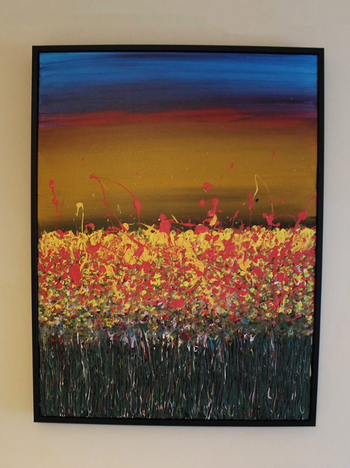 Spring Fury - Acrylic on canvas set in a 52mm deep frame. 800mm x 600mm - 2026